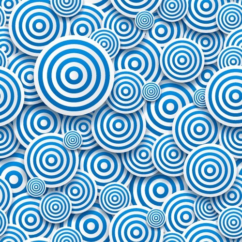 Circles of different sizes with drop shadows vector image