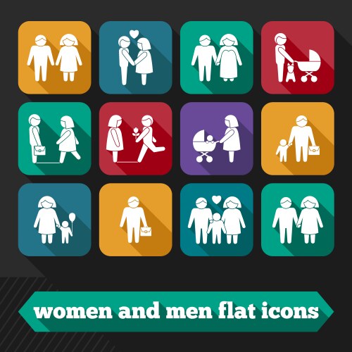 Men Women Icon Vector Images (over 42,000)