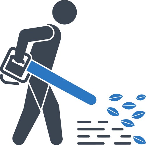 Leaf blower icon Vector Images & Graphics for Commercial Use | VectorStock