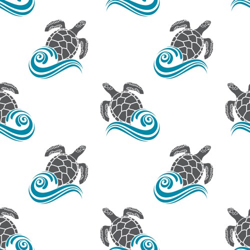 Sea turtles Royalty Free Vector Image - VectorStock