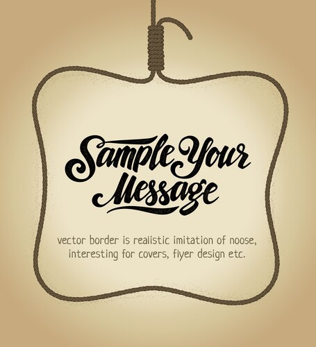 Noose Border Vector Image