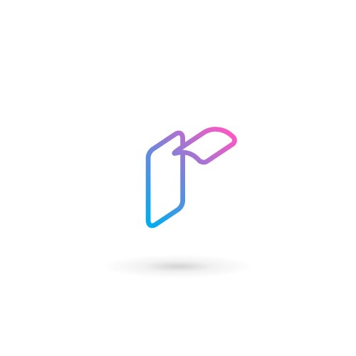 Letter r logo icon design template elements Vector Image