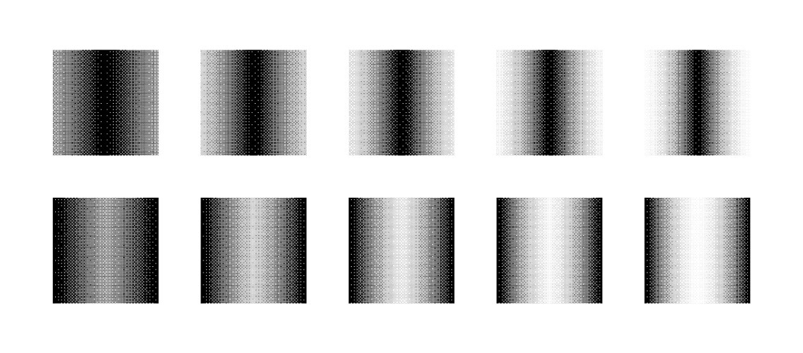 squares with miscellaneous density of bitmap vector