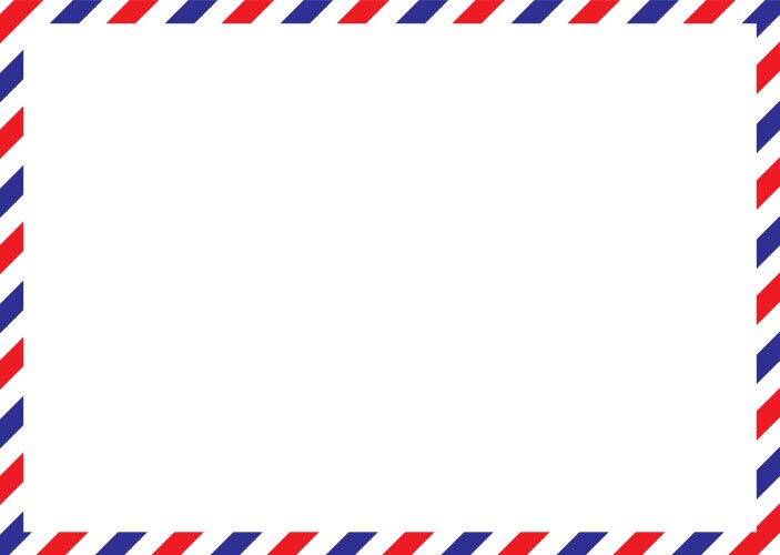 British airmail envelope Royalty Free Vector Image