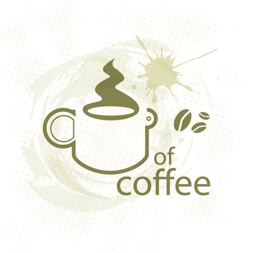 coffee logo vector image vector image