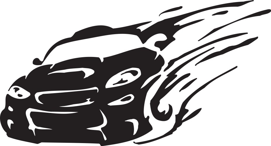 Racing Silhouette Vector Image