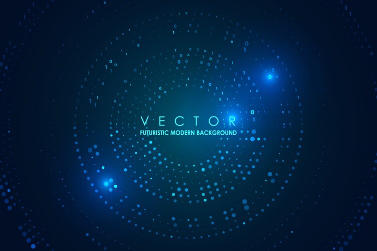 abstract big data visualization vector image