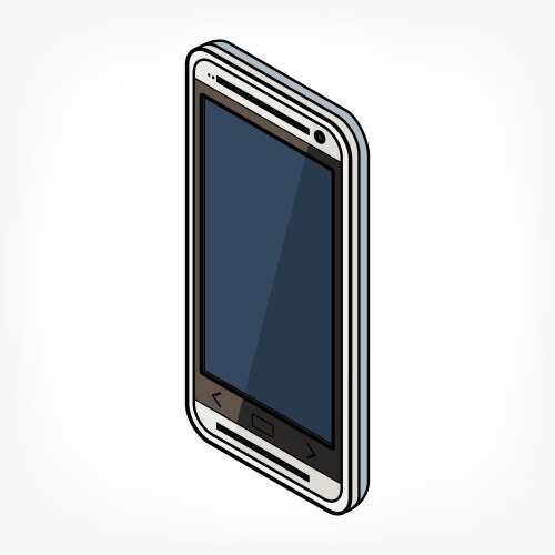 Isometric phone icon vector image