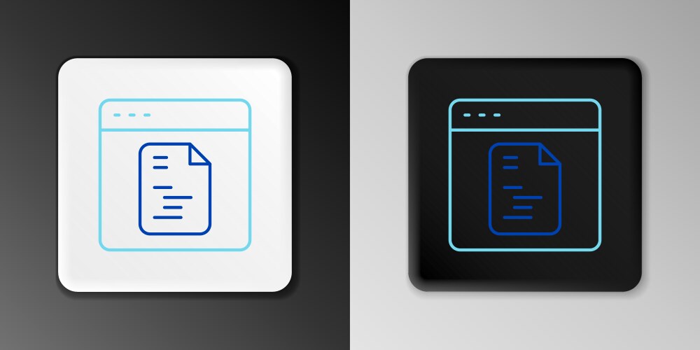 Line software web developer programming code icon vector image