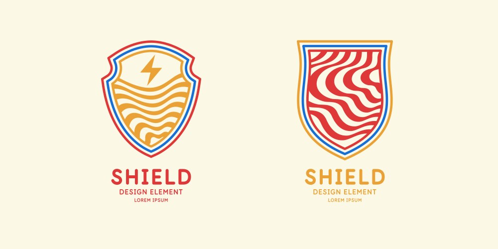 shield a symbol of protection and reliability vector image