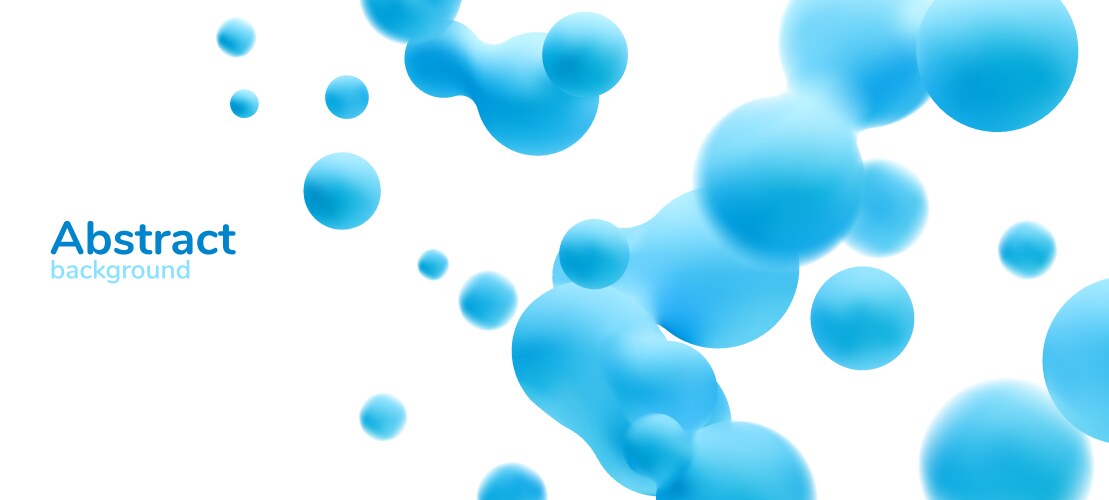 3d liquid set vector image