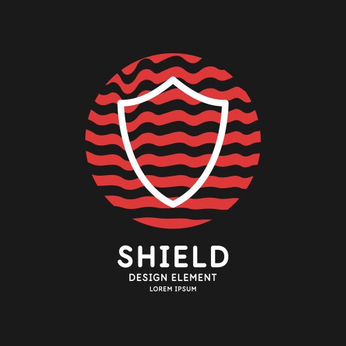 Shield a symbol of protection and reliability vector image