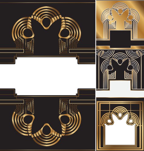 Black and White Art Deco Vector Images (over 35,000)