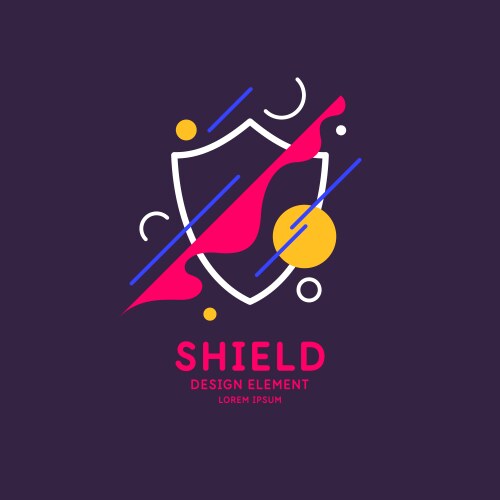 Shield a symbol of protection and reliability vector image