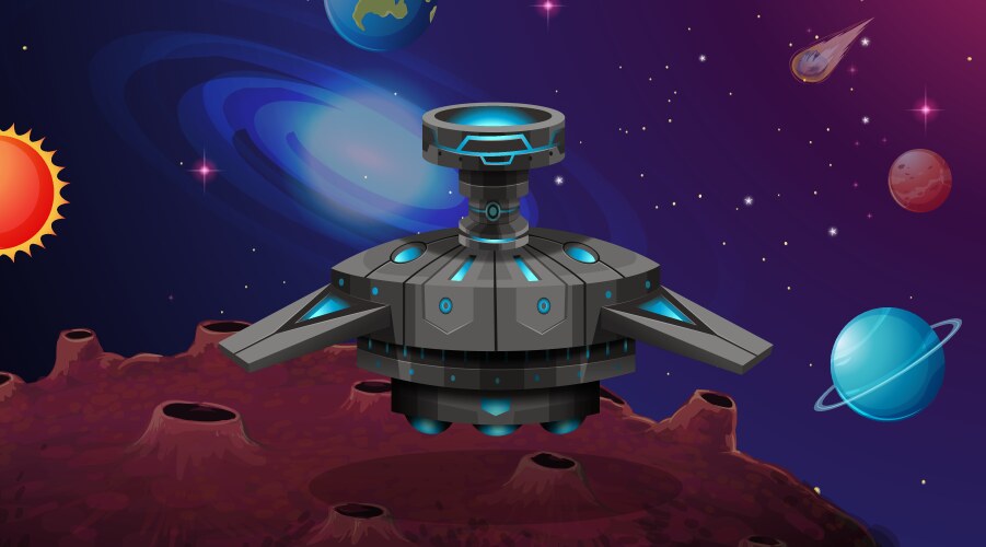 Alien Space Ship Vector Images (over 21,000)