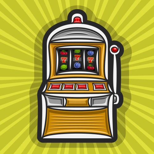 Slot machine Royalty Free Vector Image - VectorStock