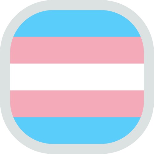 Rounded square with flag pride lgbt vector image