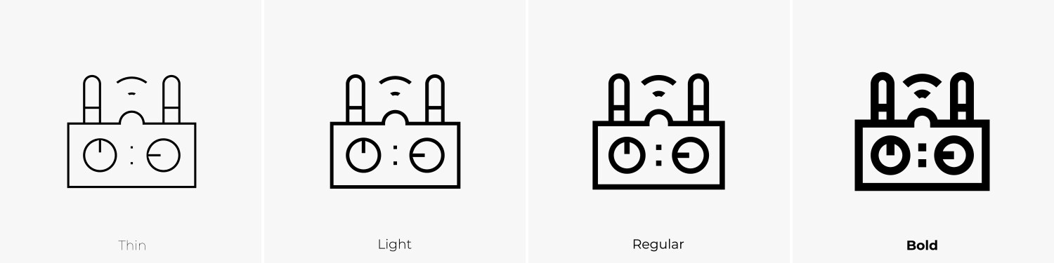 Esports icon thin light regular and bold style Vector Image