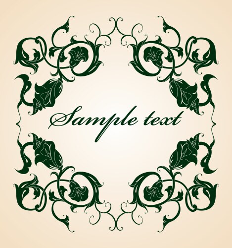 Floral border Royalty Free Vector Image - VectorStock