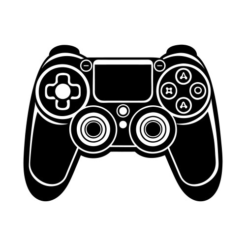 Icono De Joystick Joystick Black Icon Button Logo Symbol Stock Vector