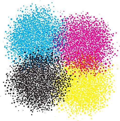 Colorful Dot Spatter vector image