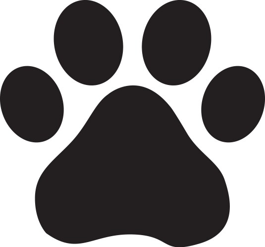 Dog Footprint Icon Vector Image