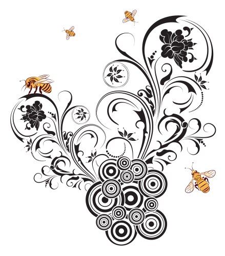 background flower vector image vector image