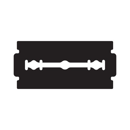 Razor blade icon symbol Royalty Free Vector Image