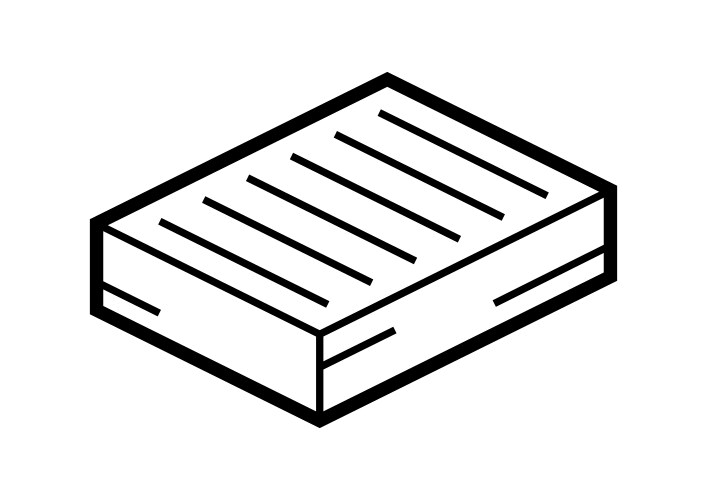 Stack of paper icon in isometry image for website vector image