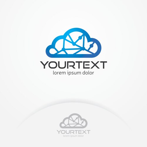 Abstract technology logo Royalty Free Vector Image