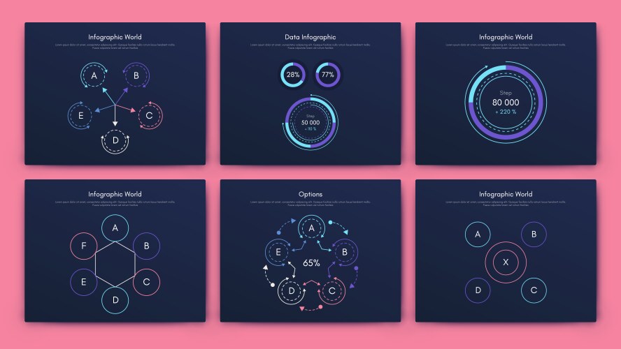 Modern infographic elements for business vector image