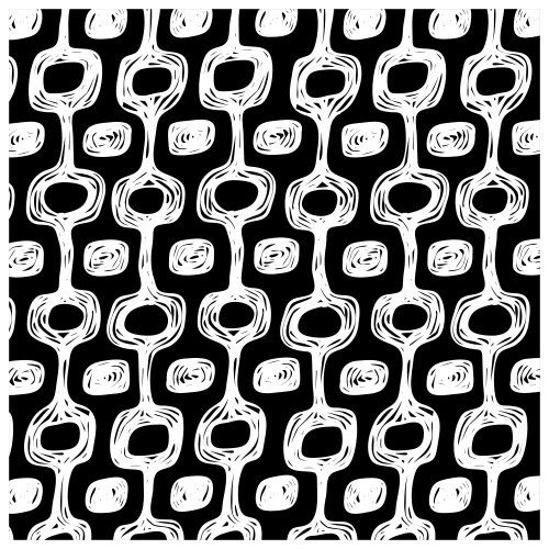 Ipanema Beach Tile Pattern Vector Image