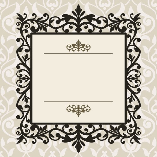 Decorative frame Royalty Free Vector Image - VectorStock