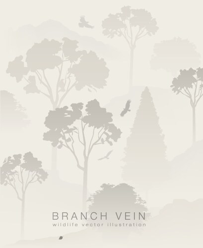 Birds on Branch - Flying Flock Vector Image