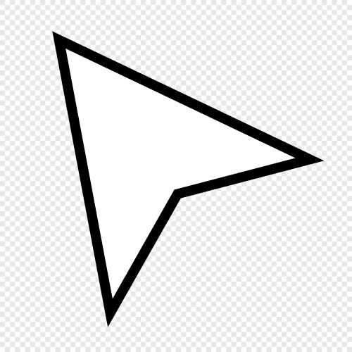 Computer mouse click pointer cursor arrow vector image