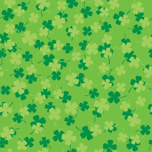 Four Leaf Clover Seamless Pattern Royalty Free Vector Vectorstock