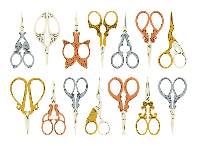 Colorful scissors for creativity Royalty Free Vector Image