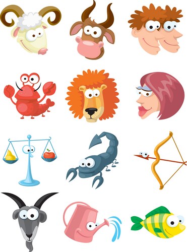 Zodiac Animal Symbols Vector Image