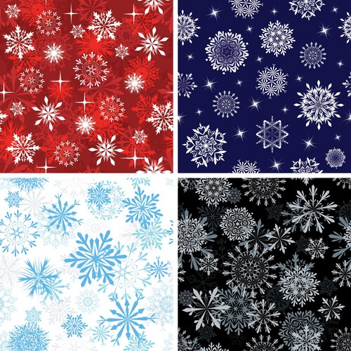 Snowflakes seamless Royalty Free Vector Image - VectorStock