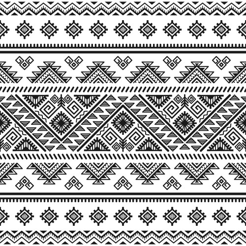 Aztec navajo geometric seamless pattern Royalty Free Vector