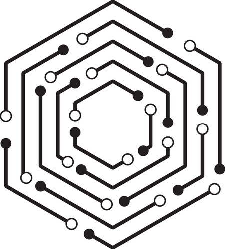 Electronic Circuit Rhombus Pattern – Royalty-Free Vector | VectorStock