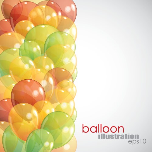 Abstract background with multicolored transparent vector image