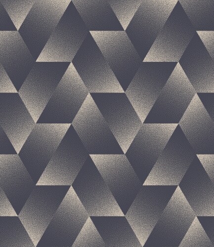 Retro styled hexagonal structure seamless pattern vector image