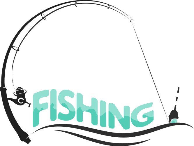 Fishing Rod and Float Vector Image