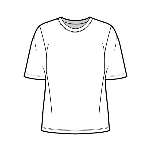 White t shirt design template Royalty Free Vector Image White t shirt design template Royalty Free Vector Image