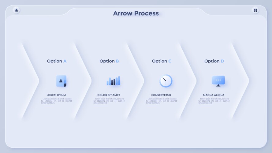 modern infographic template vector