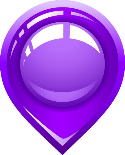 Pointer location for the map vector image