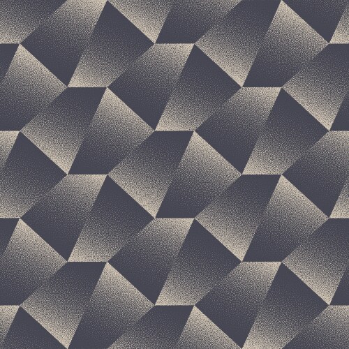 Checkered shards retro style seamless pattern vector image