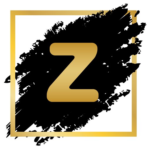 Letter z sign design template element orange icon Vector Image