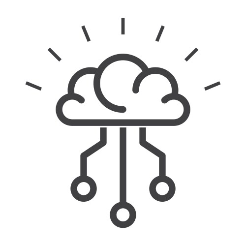 Ai digital brain artificial intelligence concept Vector Image